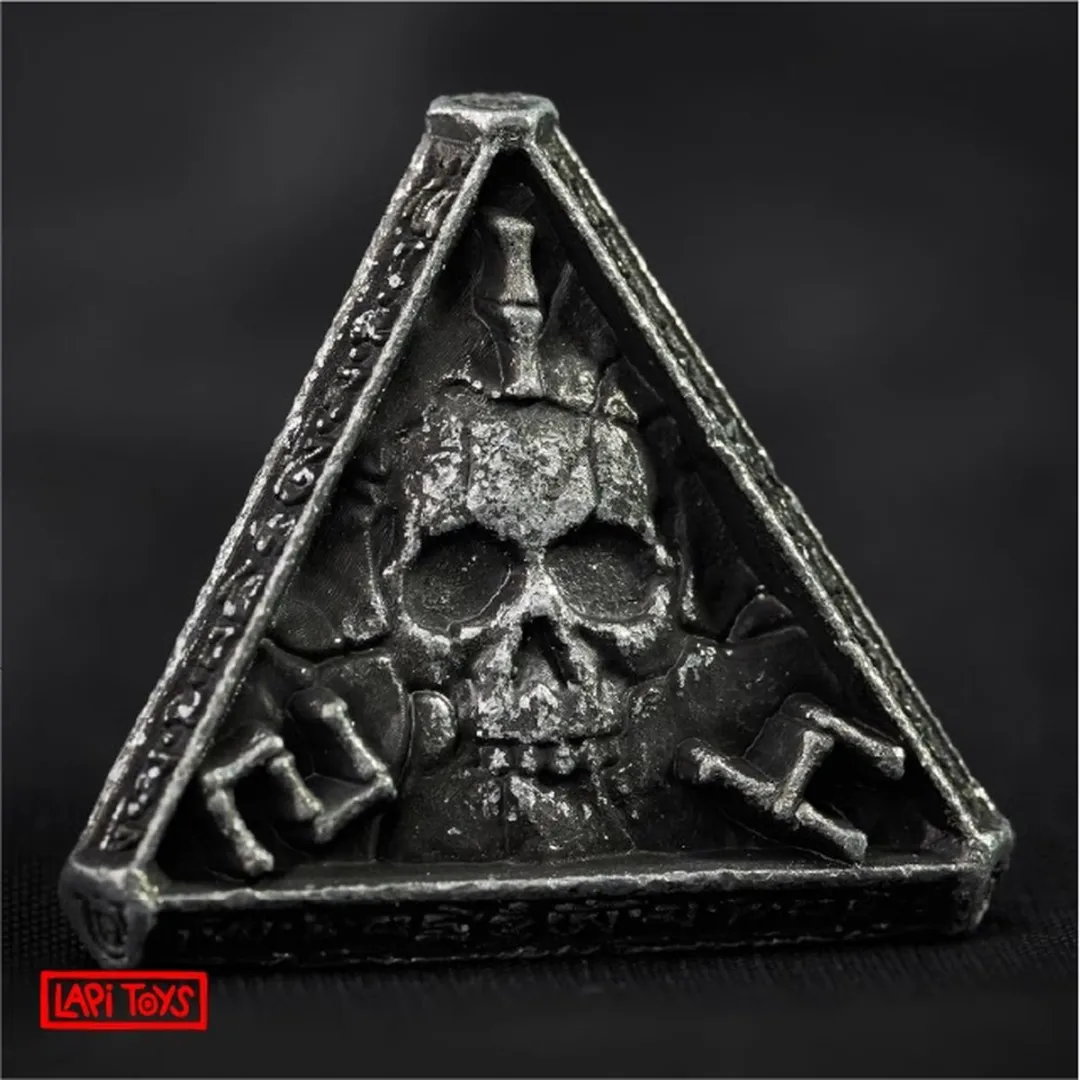 Lapi Toys - Dungeons and Dragons dobbelstenen - DnD Dice - Polydice - Dobbelstenen Dungeons Dragons - Metal dice - Metalen Dobbelstenen - DnD Dice Set - 1 set (7 stuks) - Metaal - Zwart - Zilver