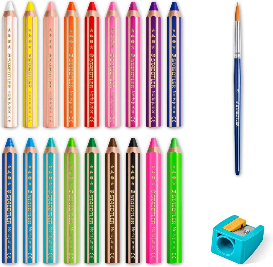 STAEDTLER Noris Junior -  3-in-1 kleurpotlood - set 18 st