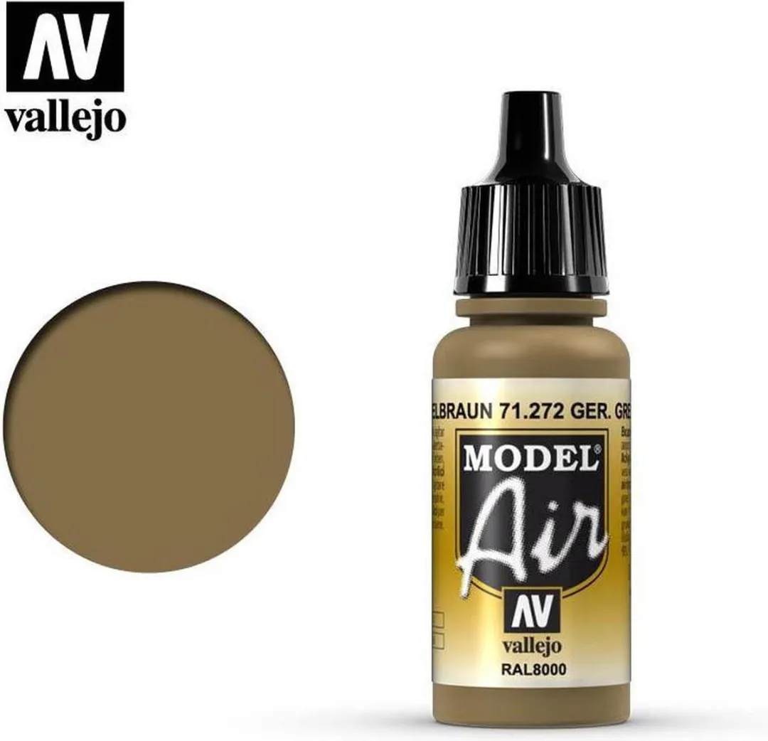 Vallejo Model Air German Yellow Brown Acrylverf 17ml