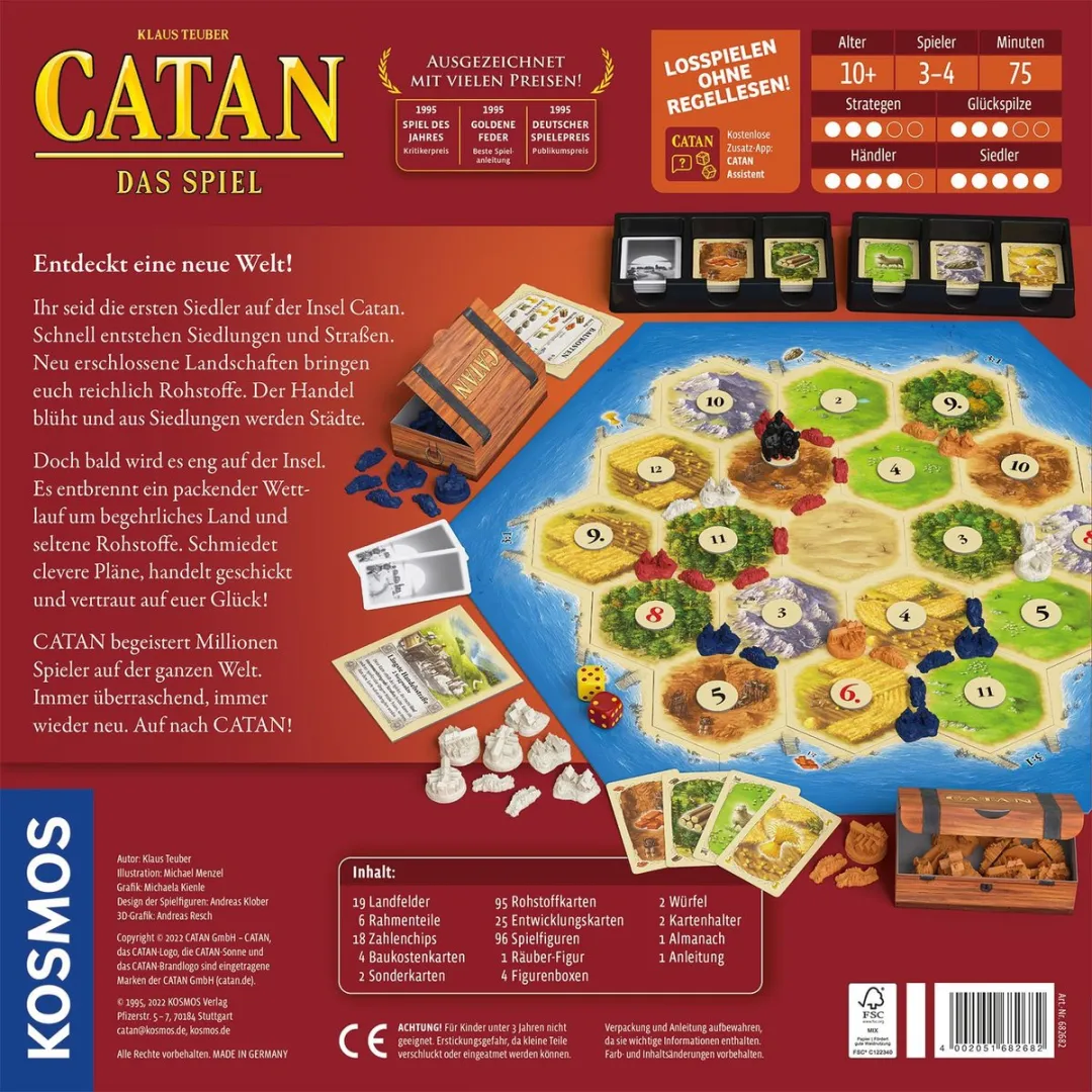Kosmos Catan 75 min Bordspel Strategie