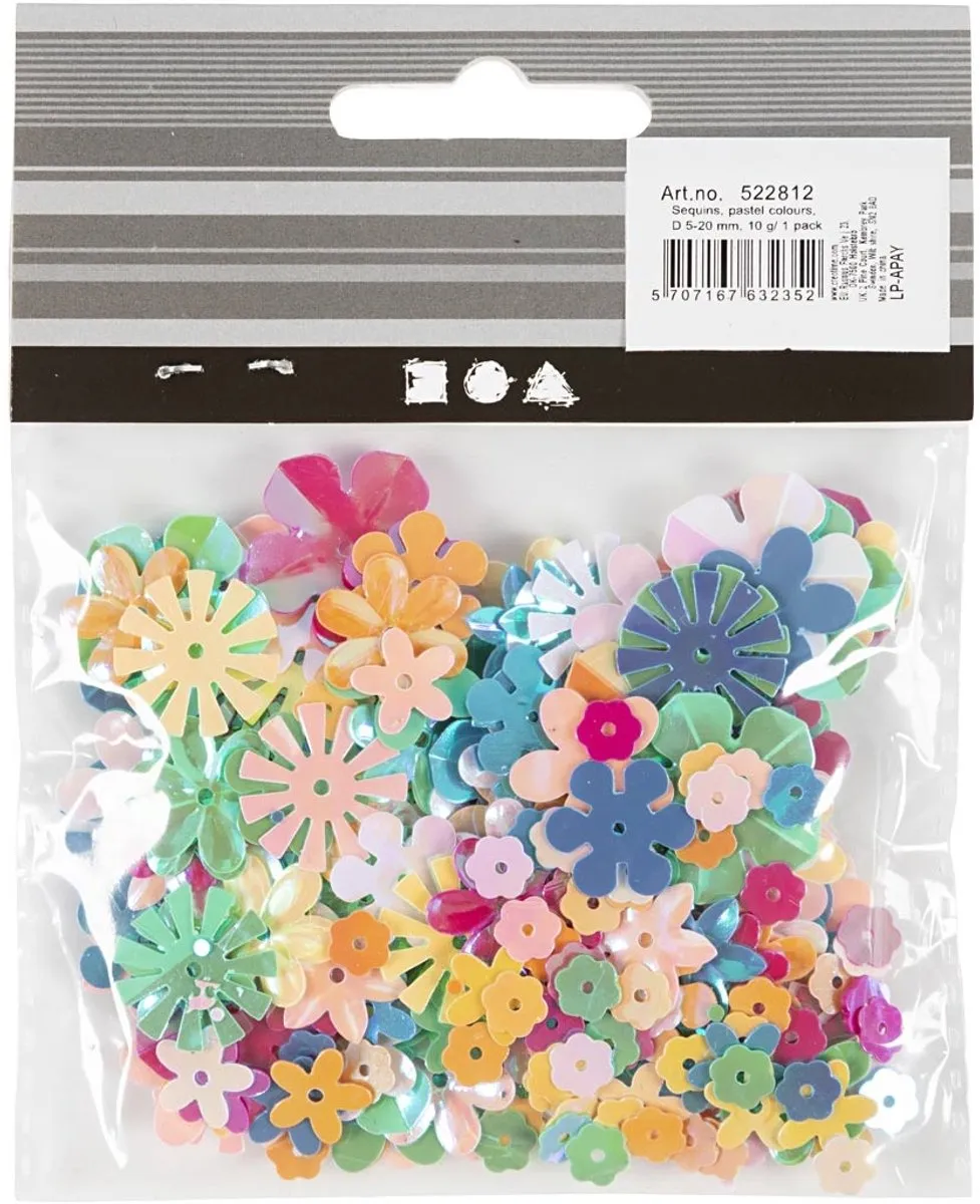 Creativ Company Pailletten Bloemen 5-20mm - 10g