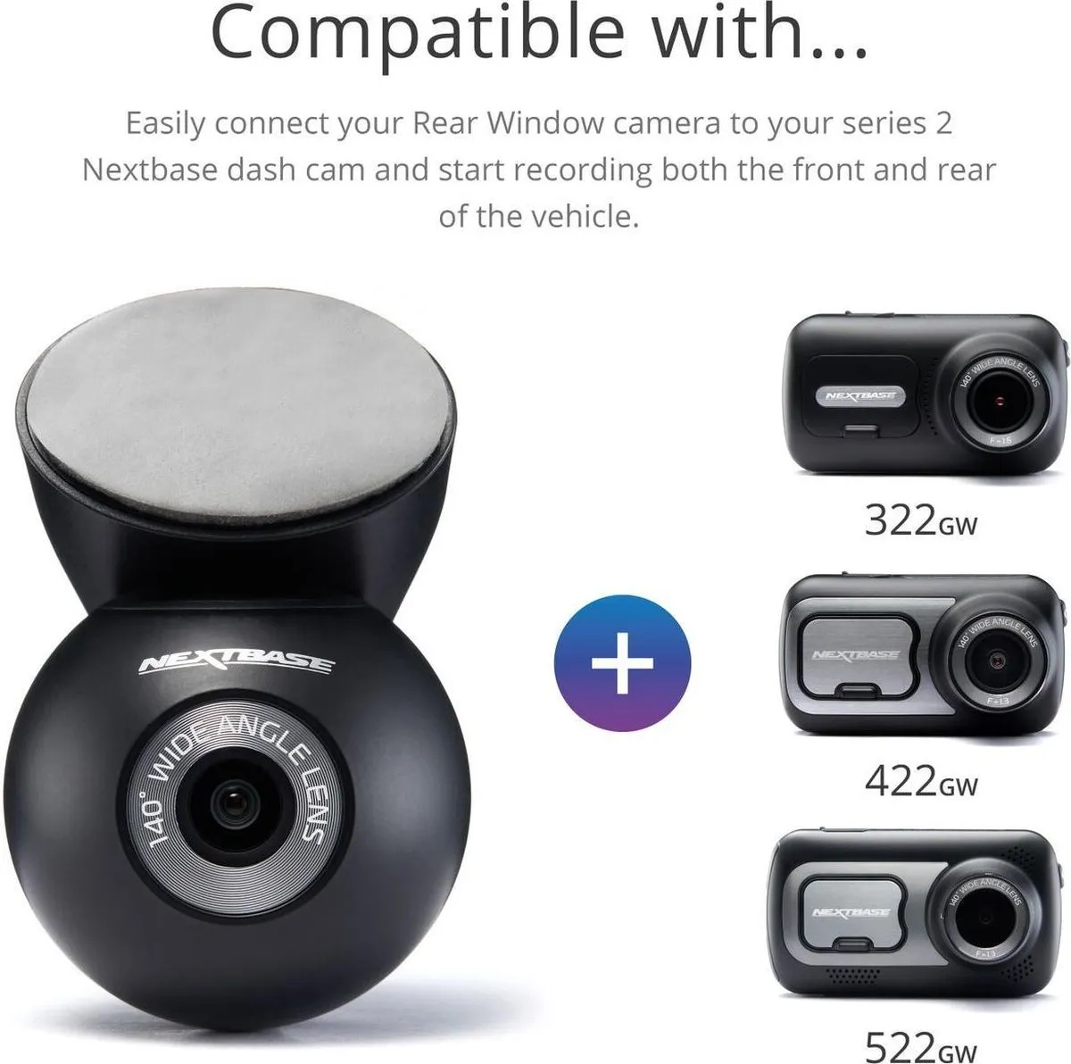 Nextbase 276390 Achterruitcamera - Zwart