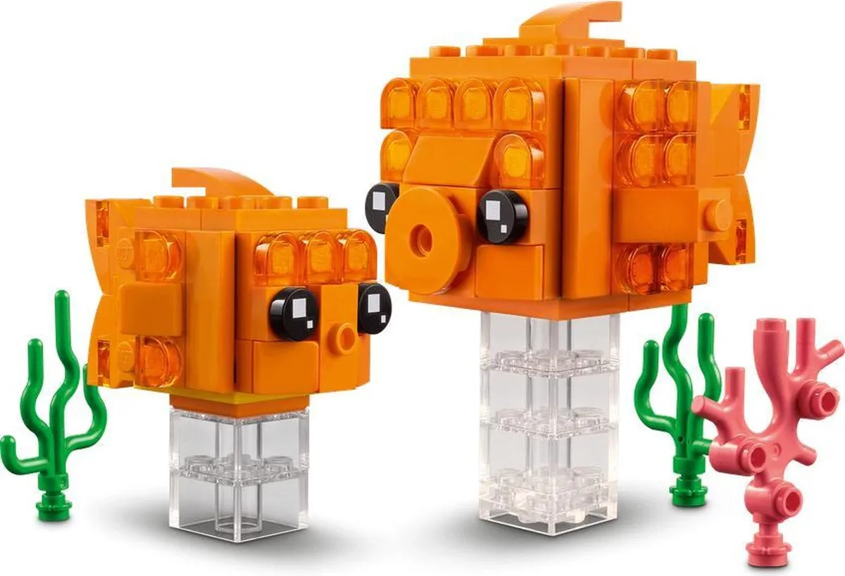 LEGO BrickHeadz Goudvis 40442 - 186 Stukken - Oranje