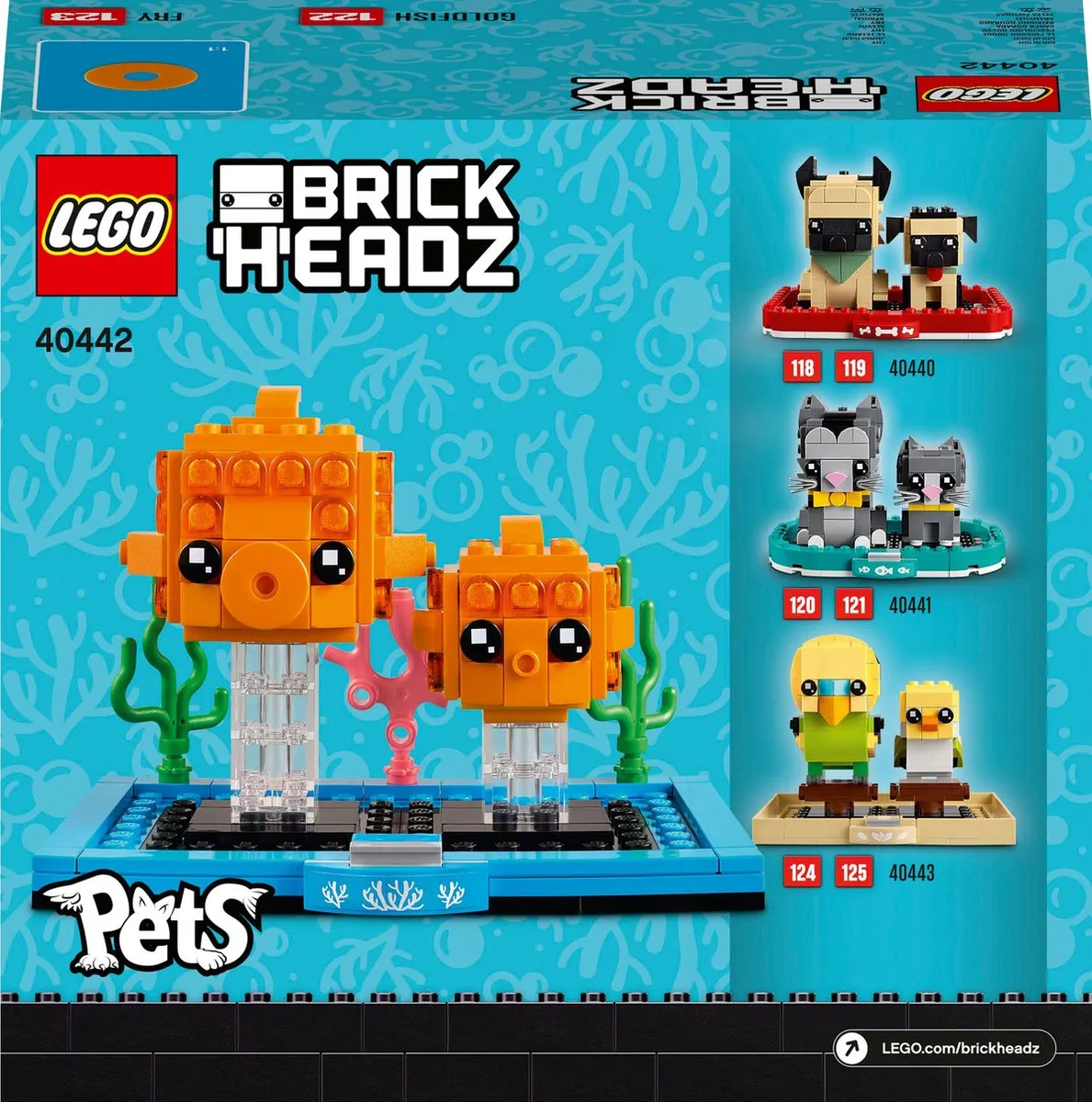 LEGO BrickHeadz Goudvis 40442 - 186 Stukken - Oranje