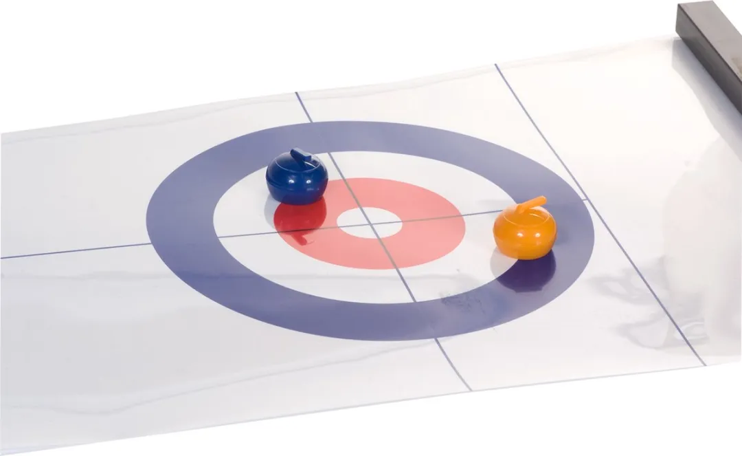 Clown Games Tafel Curling Spel 120cm - 11 Onderdelen - Kleurenmix