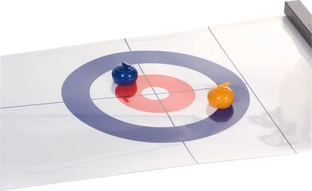 Clown Games Tafel Curling Spel 120cm - 11 Onderdelen - Kleurenmix - afbeelding 6 van 6