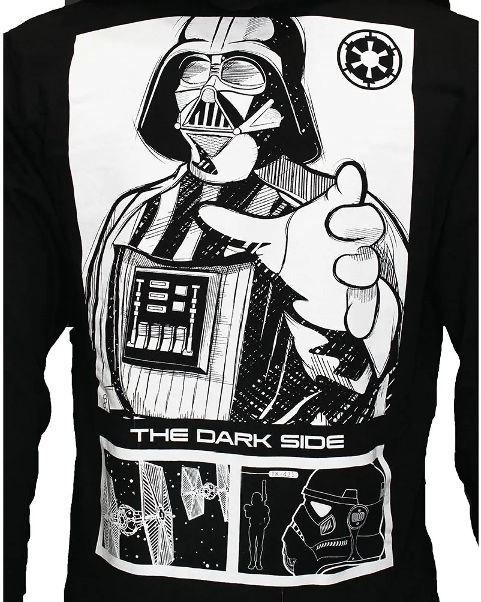 Star Wars Darth Vader Hoodie Vest - Zwart/Wit