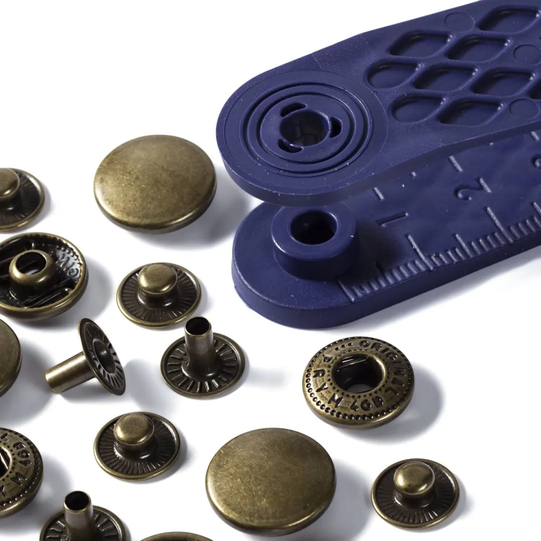 Prym Anorak Drukknopen 15mm Oudmessing - 10 Stuks