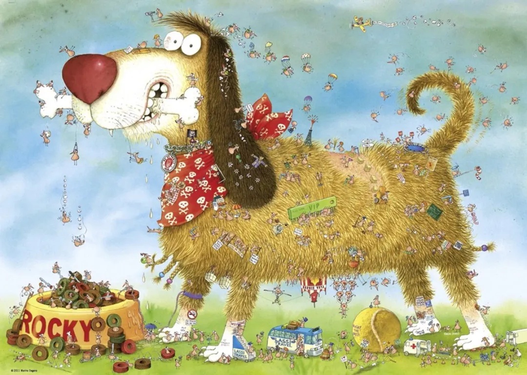 Heye Puzzel Dog's Life 1000 Stuks