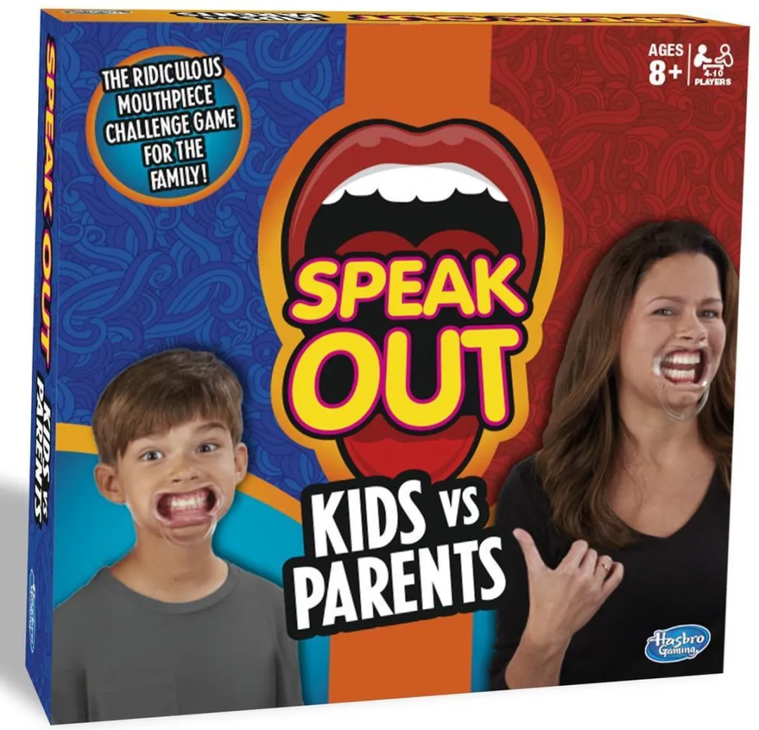 Hasbro Gaming Speak Out Kids vs Parents - 4-10 Spelers