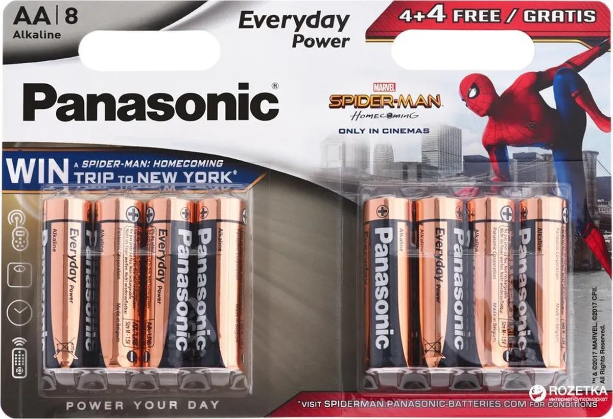 Panasonic Alkaline AA Batterijen