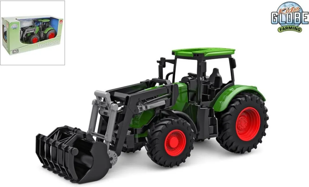 Kids Globe Tractor met Frontlader 540472 - Groen
