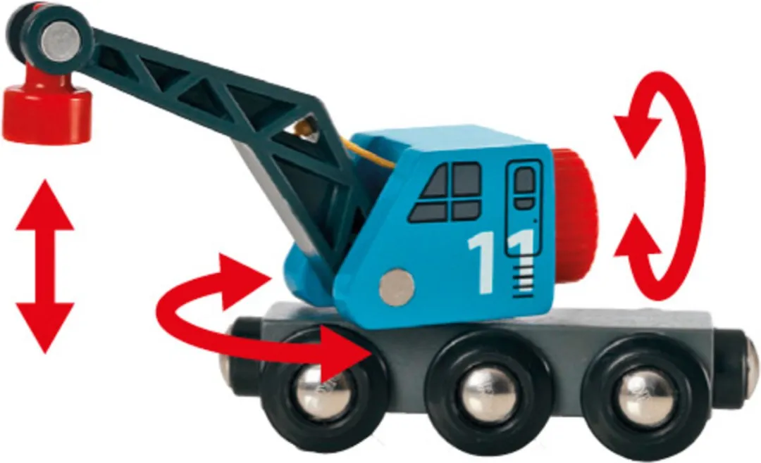 BRIO Containerschip met Kraanwagen 33534 - Blauw - afbeelding 6 van 6