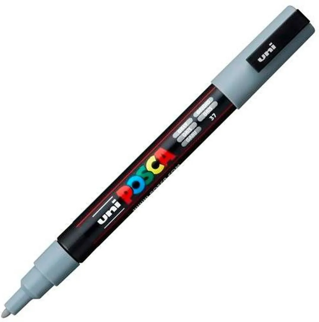 Posca PC-3M Markeerstift - 6 Stuks - Grijs