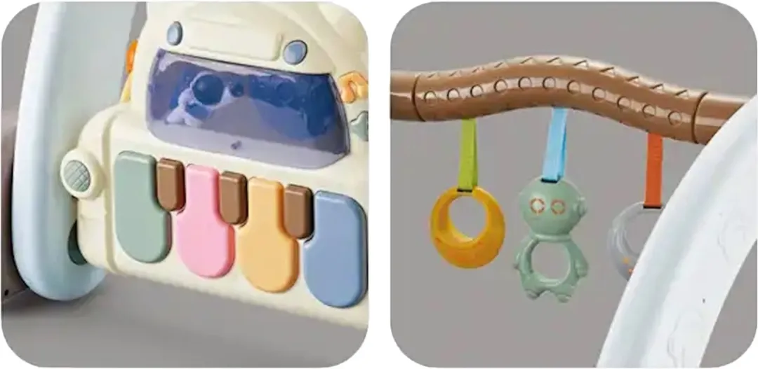 Eco Toys Activiteiten Speelkleed Blauw 2-in-1
