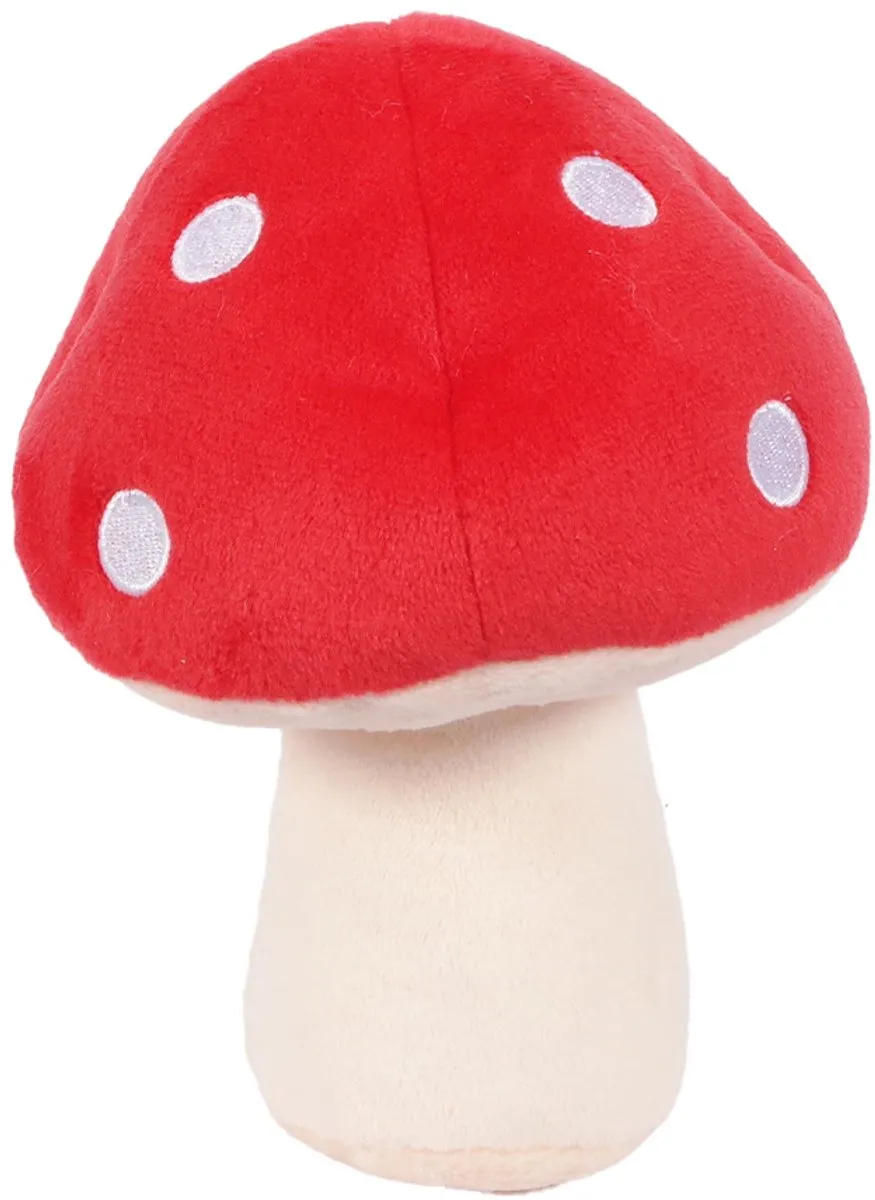 PIA Soft Toys Pluche Paddenstoel - Rood 15cm