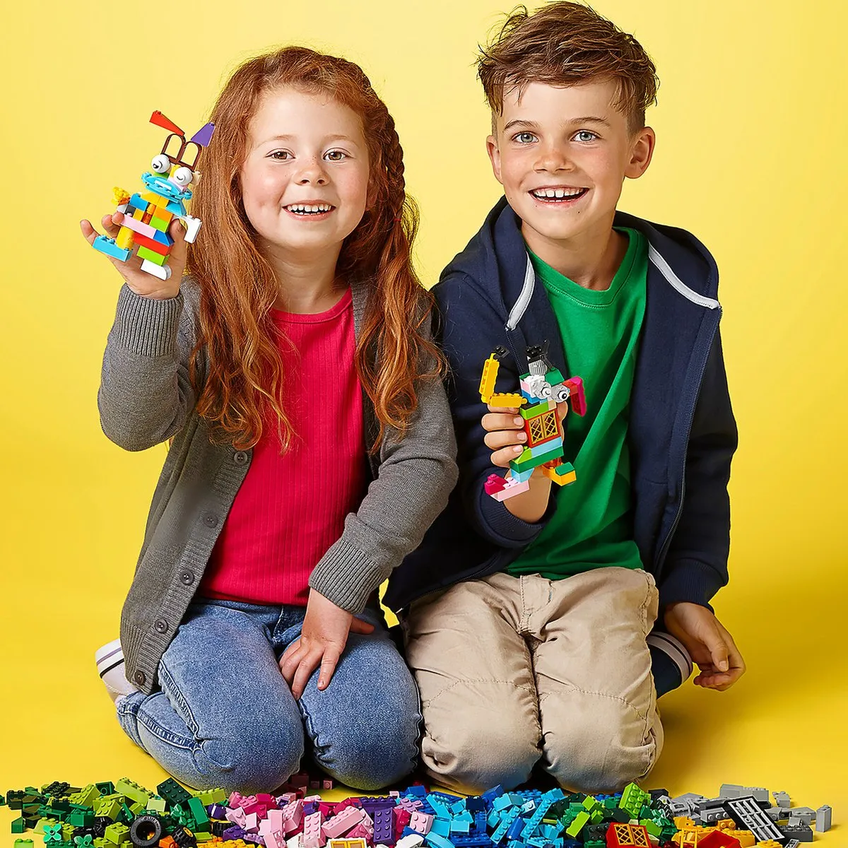 LEGO Classic Creatieve Medium Opbergdoos 10696 - 484 Stukken - Geel