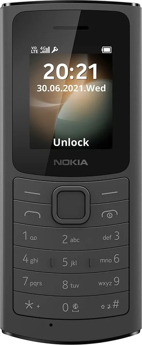 Nokia 110 4G 16LYRB01A0 - Zwart