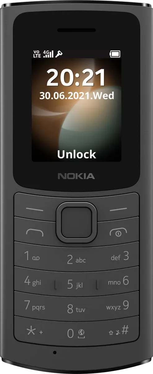Nokia 110 4G 16LYRB01A0 - Zwart