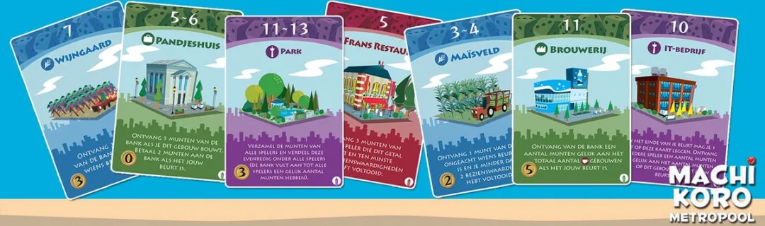 White Goblin Games Machi Koro Metropool - Familiespel - 2-5 spelers