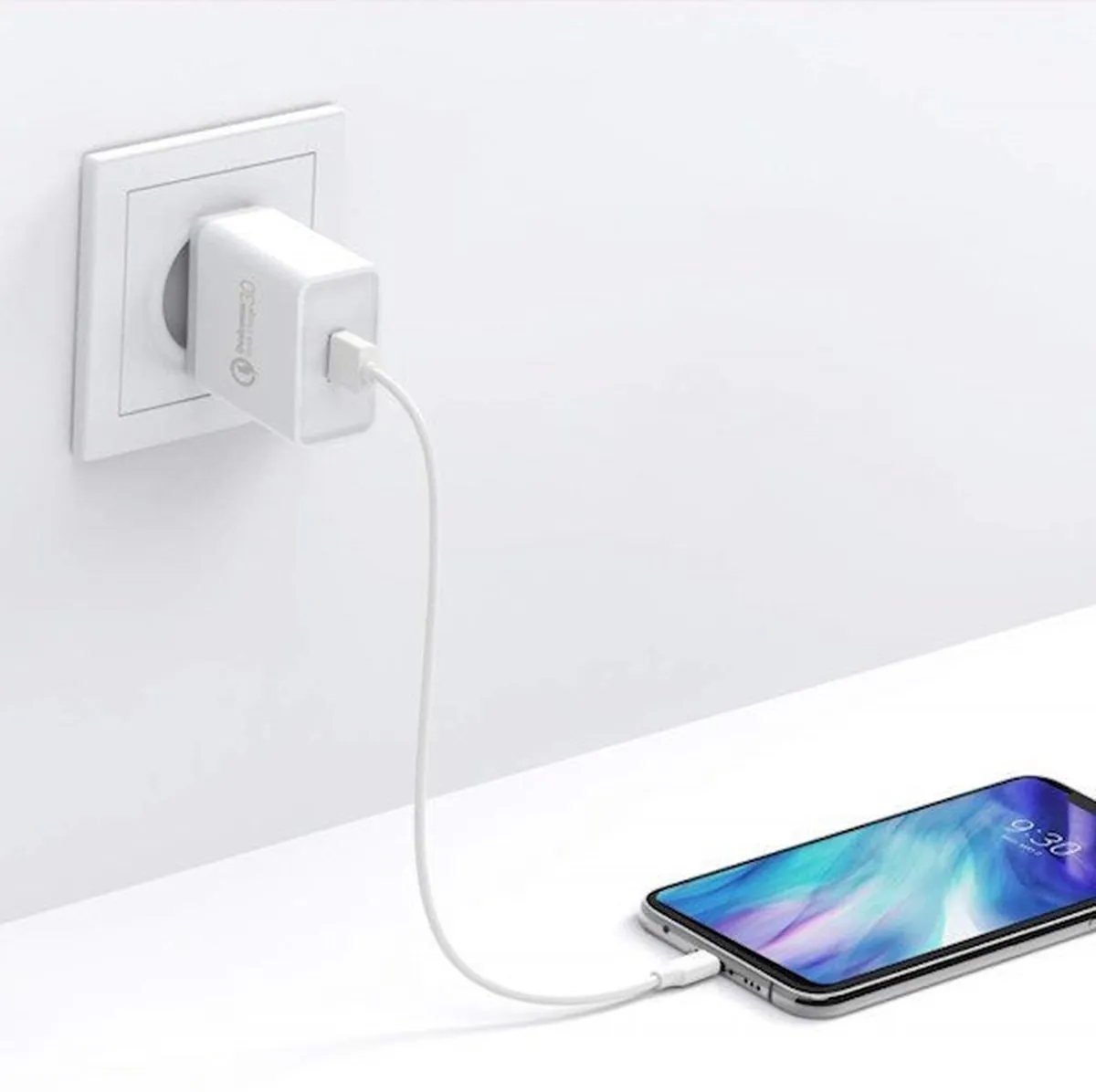 Ugreen USB-A QC3.0 18W Snellader - Wit
