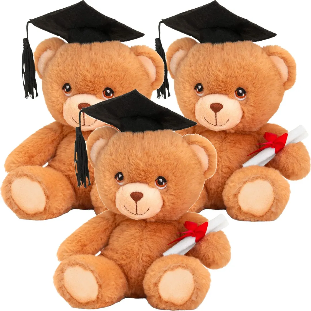 Keeleco Pluche Knuffelbeer Diploma 15cm