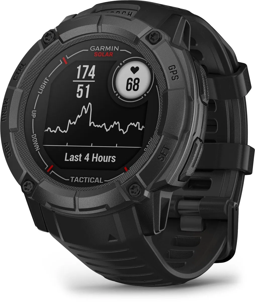 Garmin Instinct 2X Solar Tactical Edition Smartwatch - Zwart