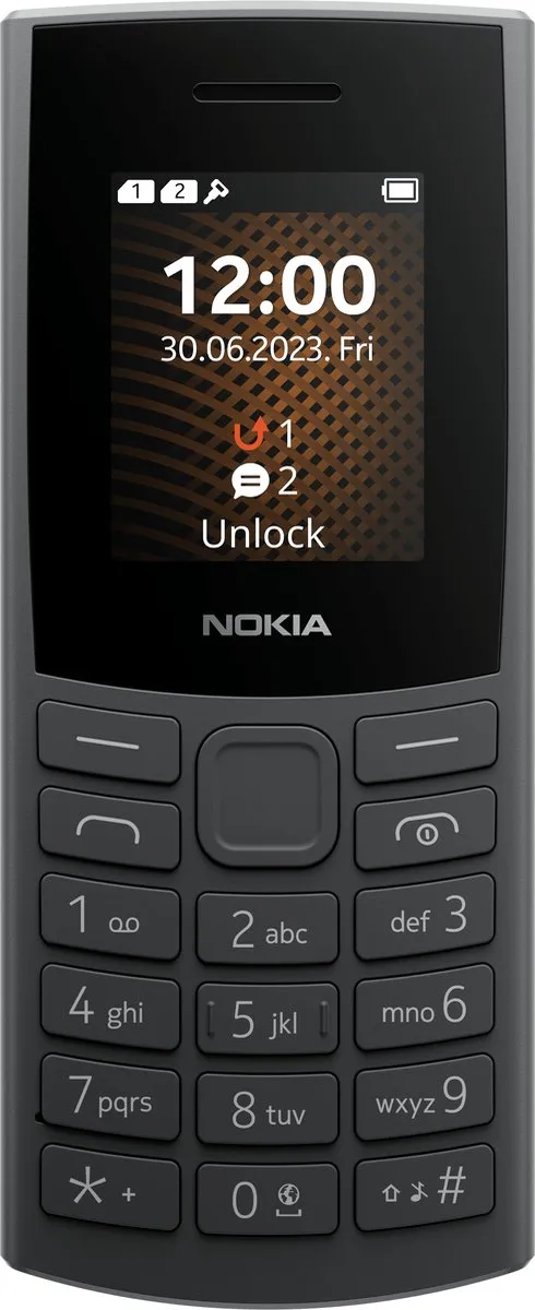 Nokia 105 4G Pro Basistelefoon 1.8" - Zwart