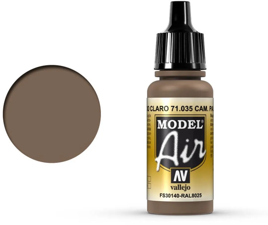 Vallejo Model Air Camouflage Pale Brown Acrylverf 17ml