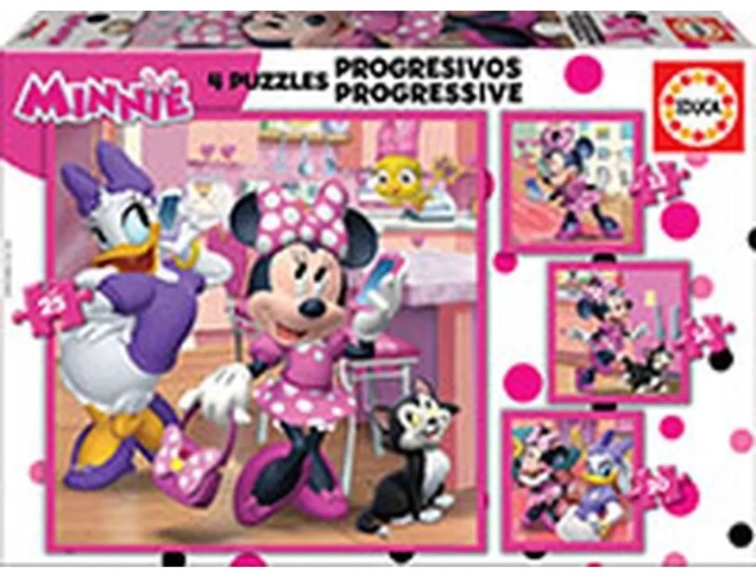 Educa Minnie Mouse Progressief Puzzel 4-in-1