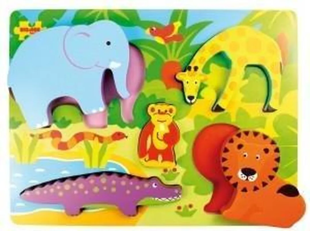 BigJigs Houten Puzzel Safari BJ327