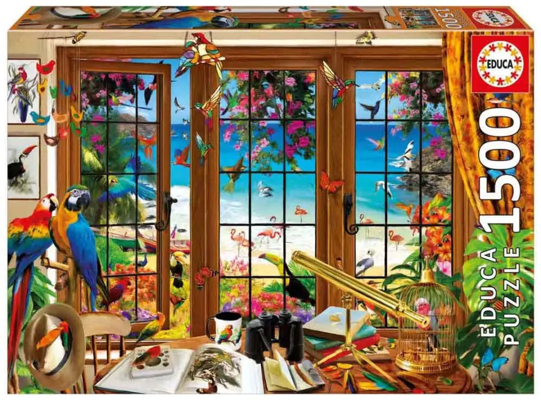 Educa Vogelaars Raam Puzzel 1500 Stuks - Multicolor