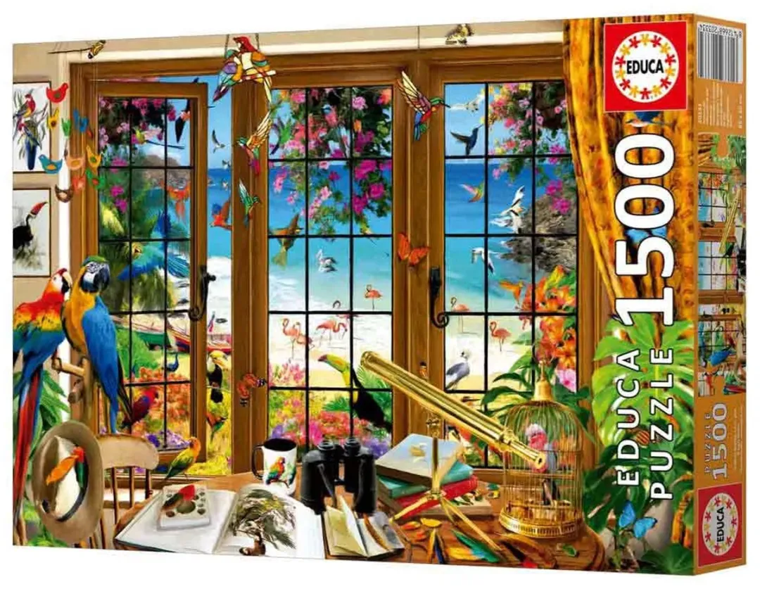 Educa Vogelaars Raam Puzzel 1500 Stuks - Multicolor