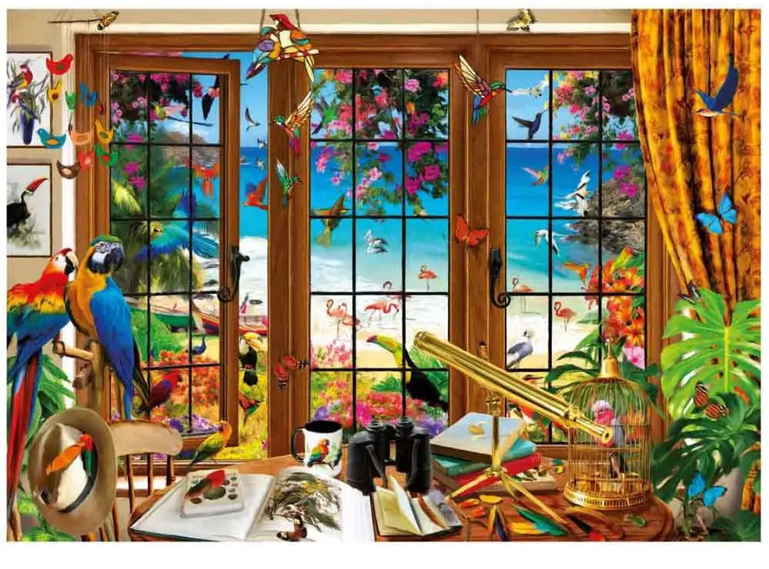 Educa Vogelaars Raam Puzzel 1500 Stuks - Multicolor