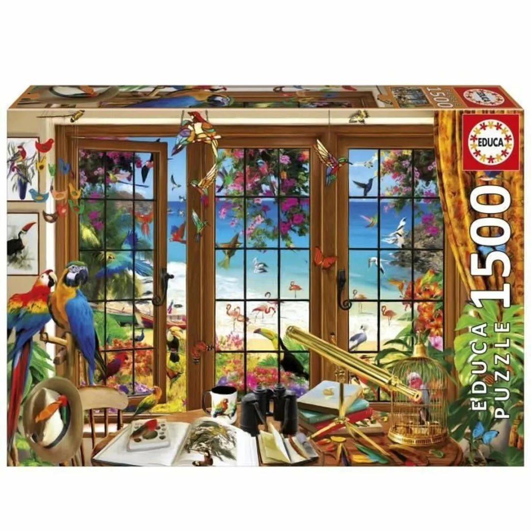 Educa Vogelaars Raam Puzzel 1500 Stuks - Multicolor
