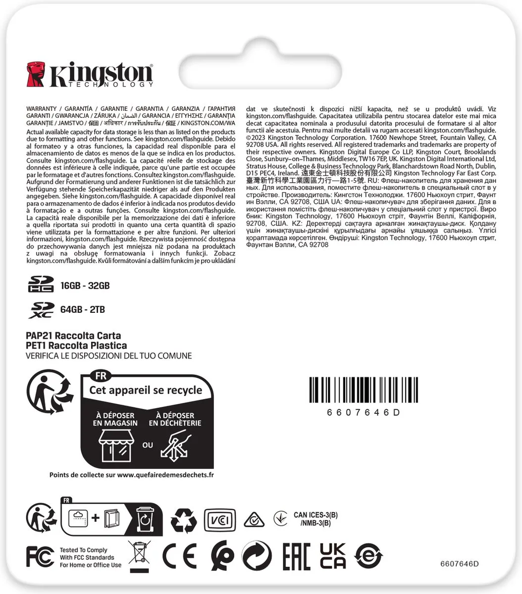 Kingston Canvas React Plus SDR2V6/256GB Geheugenkaart 256GB