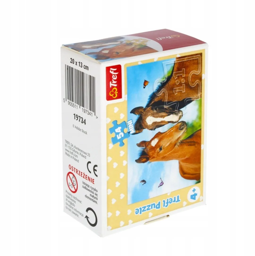 Trefl Minipuzzel Schaduwrijke Dierenkoppels 54 Stuks
