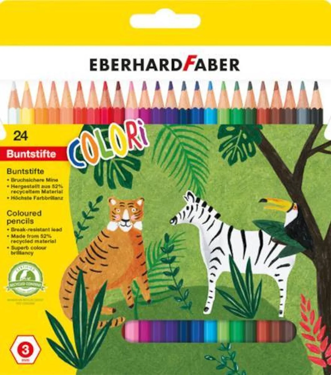 Eberhard Faber kleurpotloden - Colori - 24 stuks - kartonnen etui - EF-514824