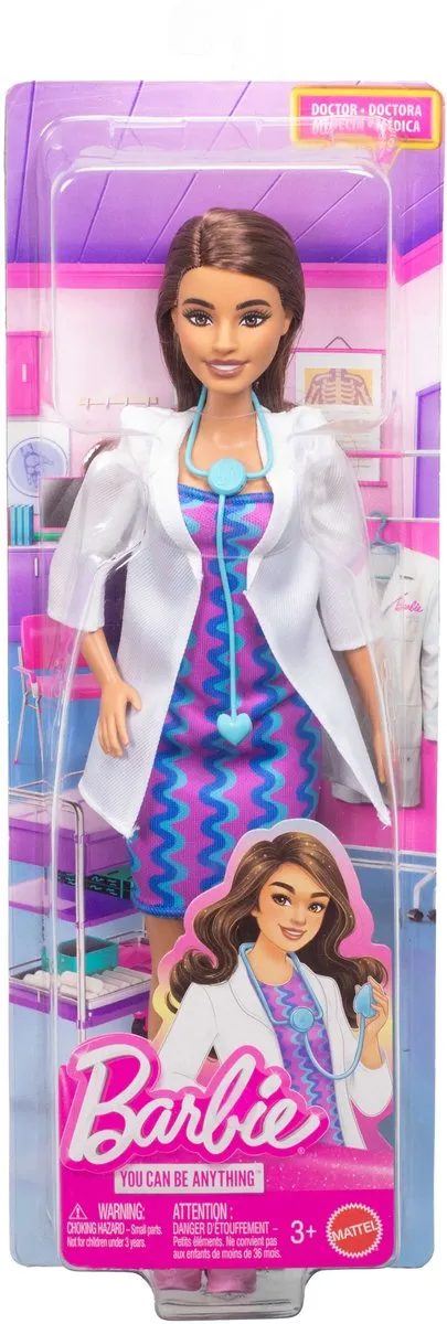 Mattel Barbie Dokter Pop 27cm Multicolor - MPN 0194735348633