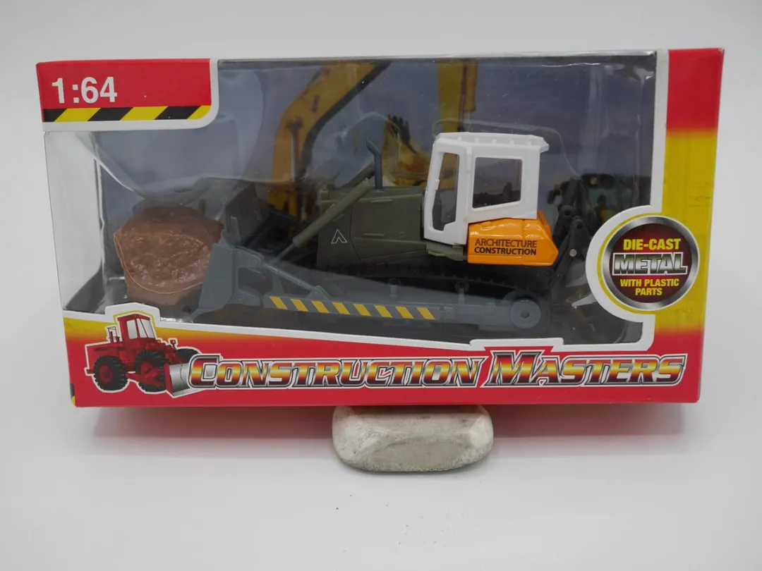 Johntoy Bouwmachine Buldozer op rupsbanden 11cm
