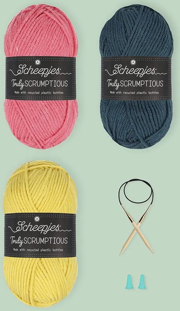 Scheepjes Beginner Breikit Colour Block Sjaal - 3x100g