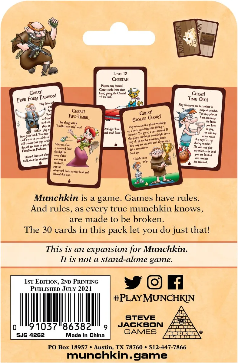 Steve Jackson Games Munchkin Cheats Uitbreiding - 3-6 Spelers