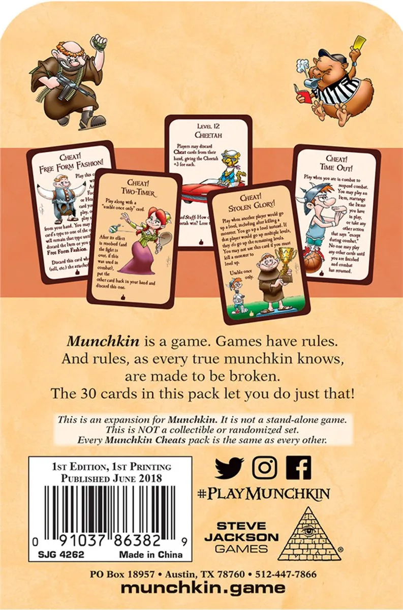 Steve Jackson Games Munchkin Cheats Uitbreiding - 3-6 Spelers