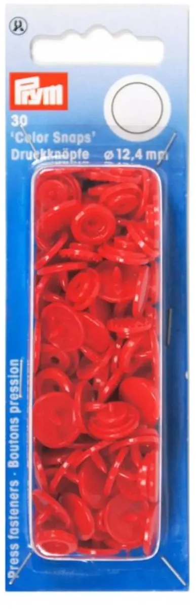 Prym ColorSnaps Drukknopen 12,4mm - 30 Stuks - Rood