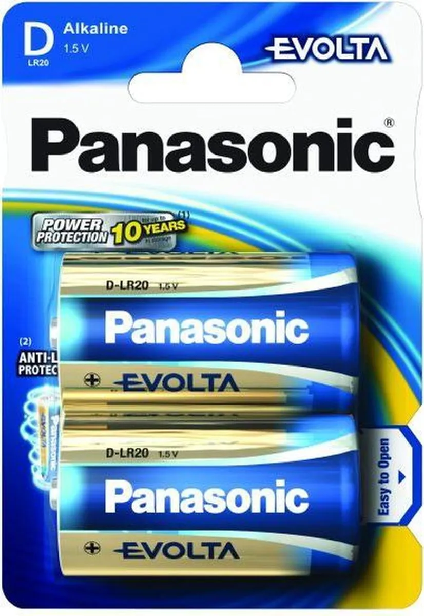 Panasonic Evolta D LR20EGE/2BP Wegwerpbatterijen