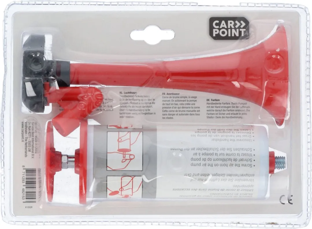 Carpoint Luchthoorn Handbediend - Rood - afbeelding 5 van 6