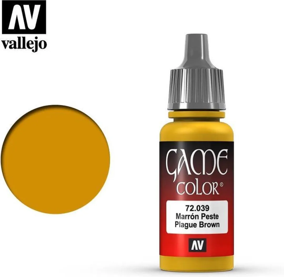 Vallejo Game Color Plague Brown Acrylverf 18ml