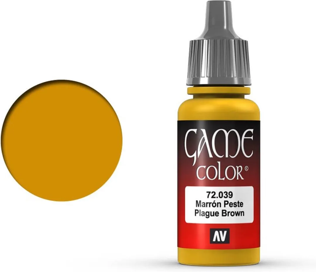 Vallejo Game Color Plague Brown Acrylverf 18ml