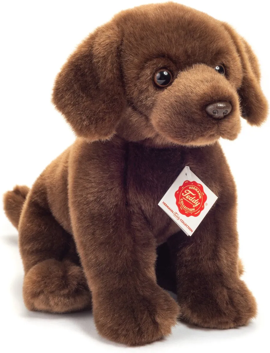 Teddy Hermann Labrador Knuffel - Donkerbruin - 25 cm