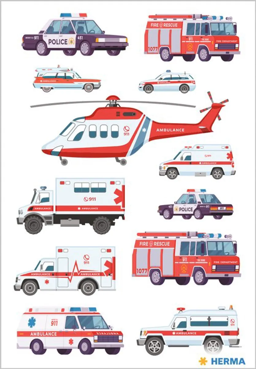 HERMA 3317 Stickers Décor Race-auto's